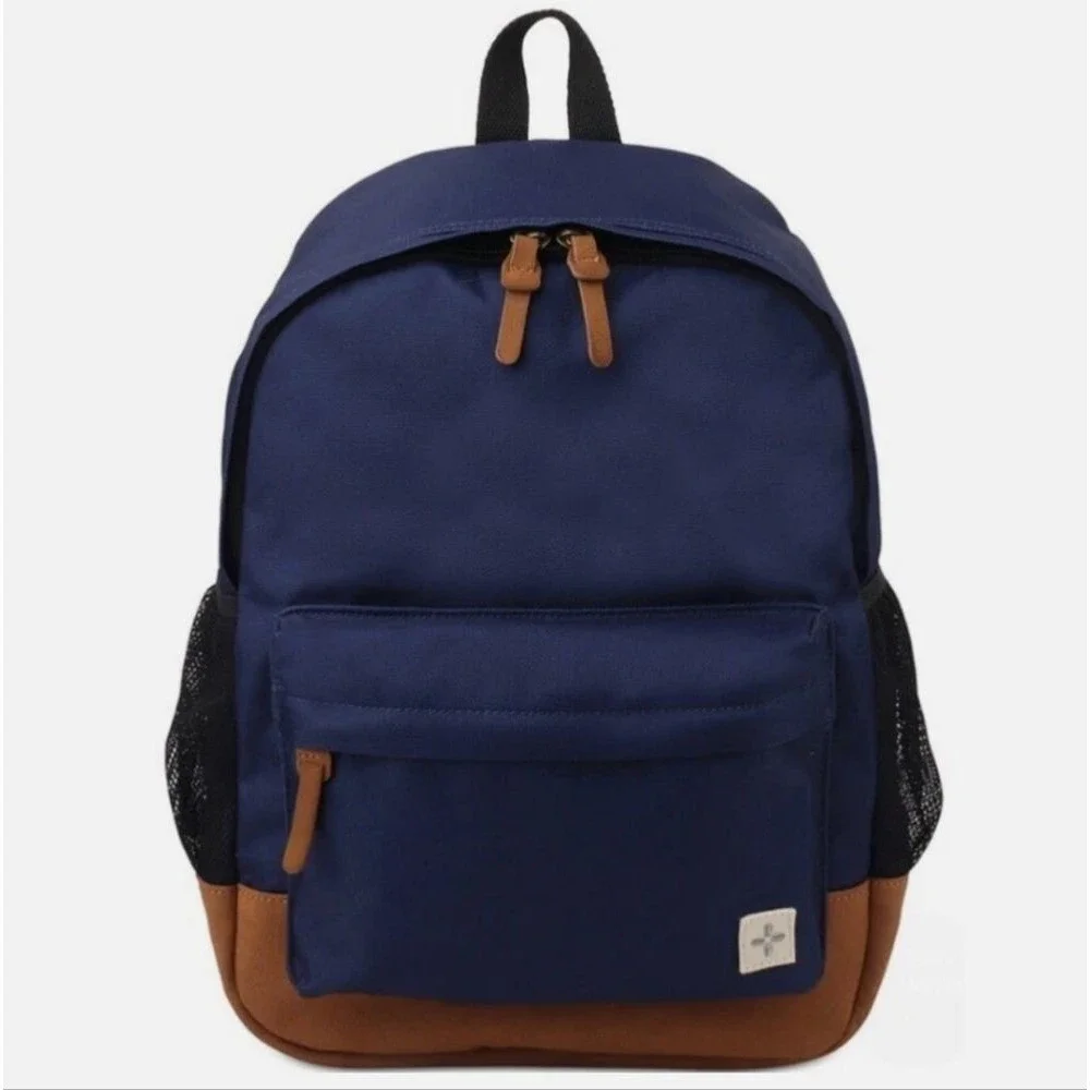 Sun + Stone Riley Solid Backpack Shoulder Bag Navy Size OS - NWT